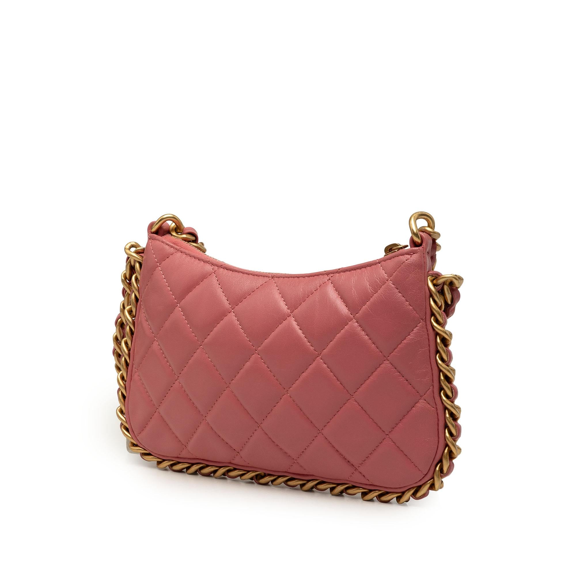 Chanel CC Quilted Lambskin Trendy Chain Around Hobo