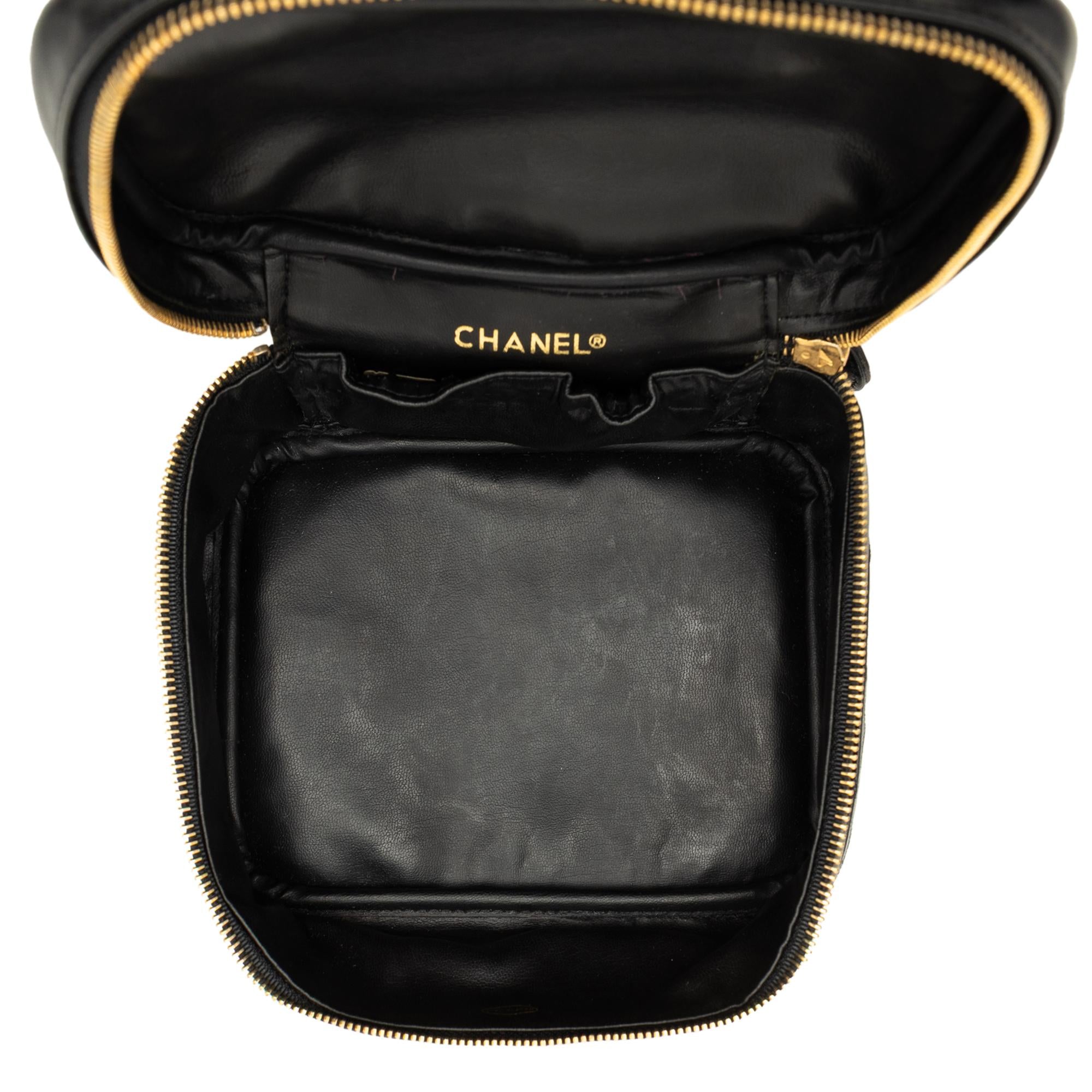 Chanel CC Quilted Lambskin Vanity Bag