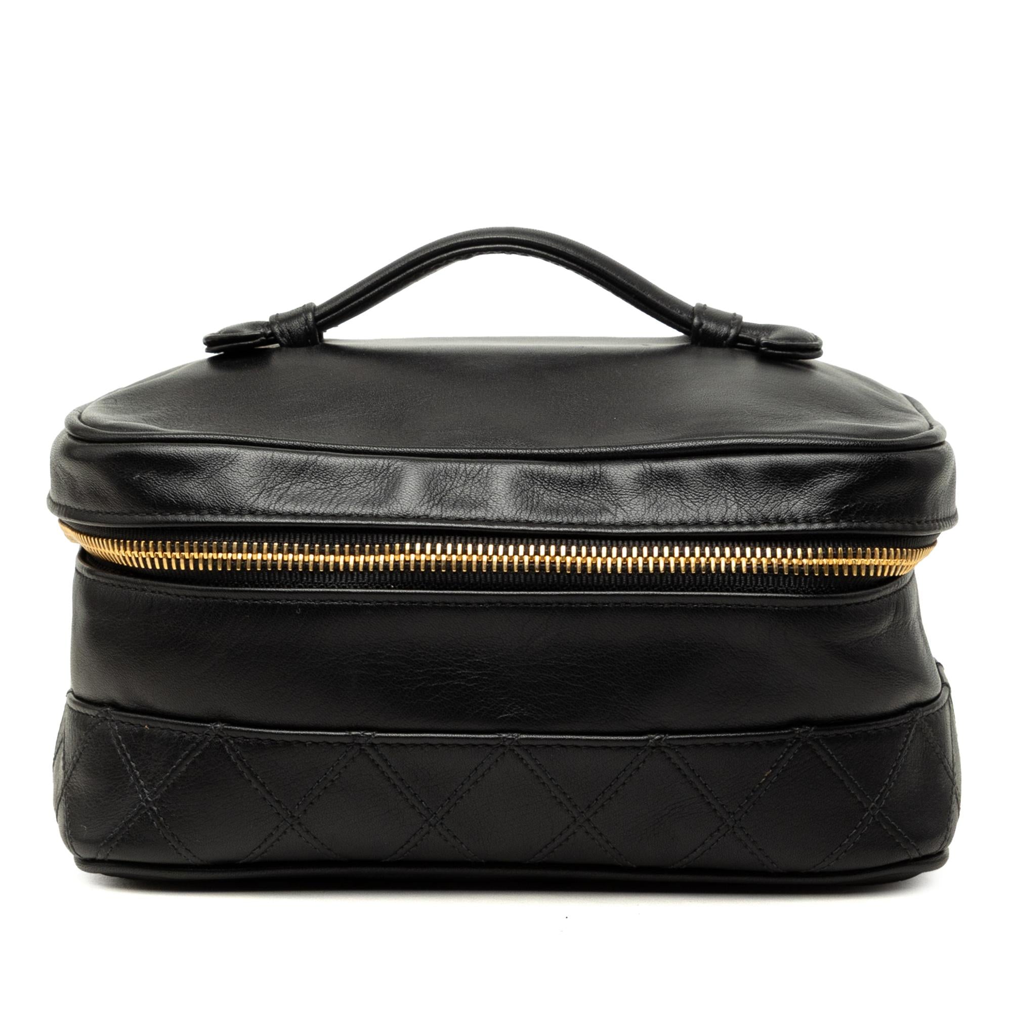 Chanel CC Quilted Lambskin Vanity Bag