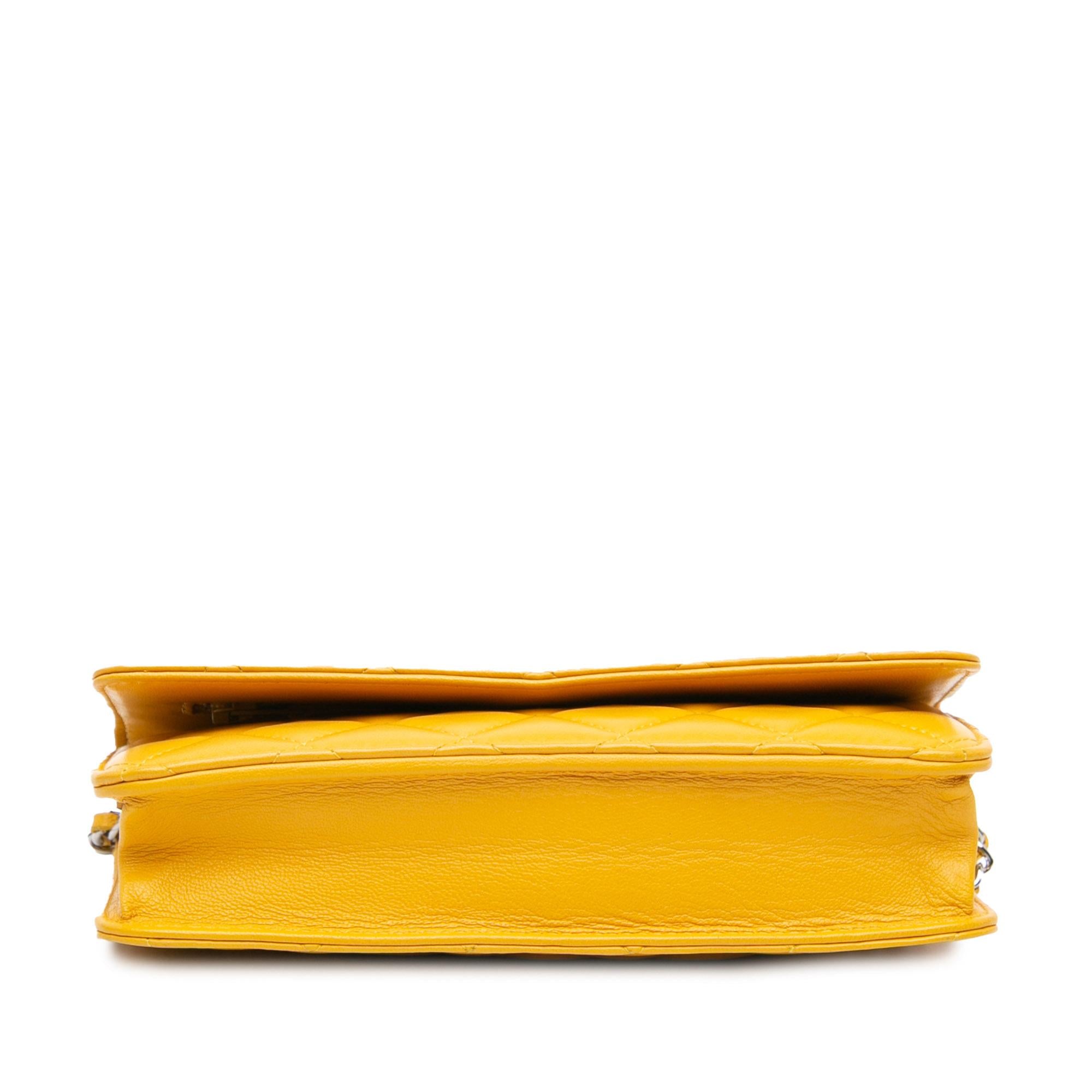 Chanel CC Quilted Lambskin Wallet On Chain