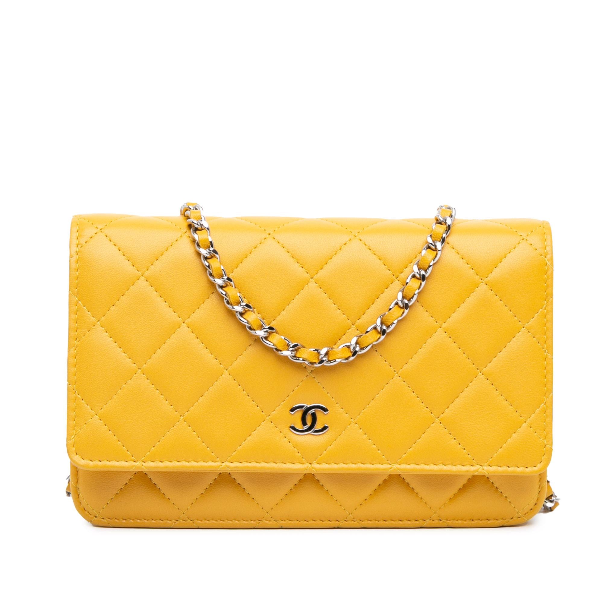 Chanel CC Quilted Lambskin Wallet On Chain