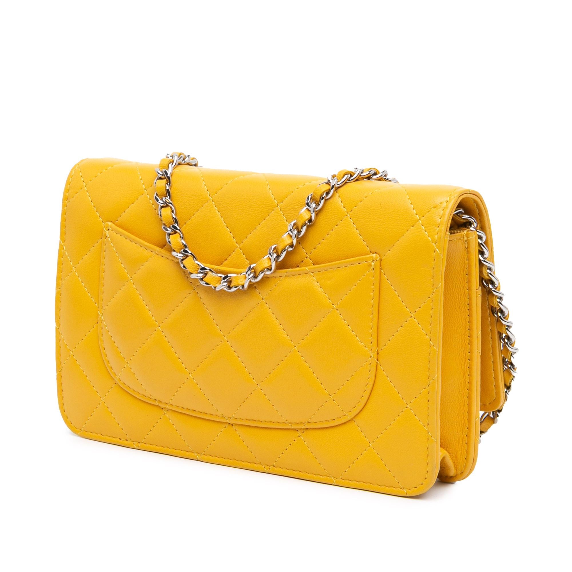 Chanel CC Quilted Lambskin Wallet On Chain