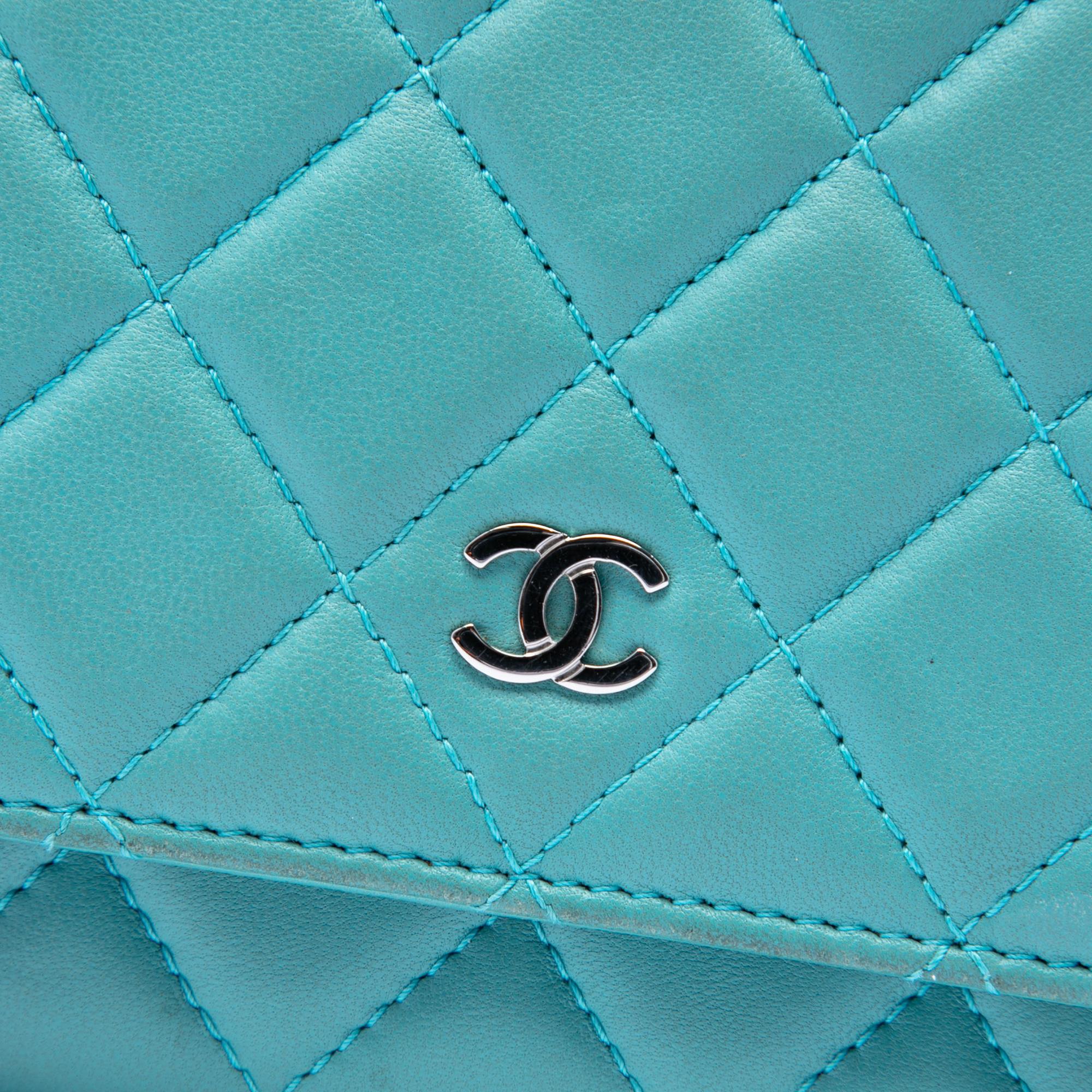 Chanel CC Quilted Lambskin Wallet On Chain
