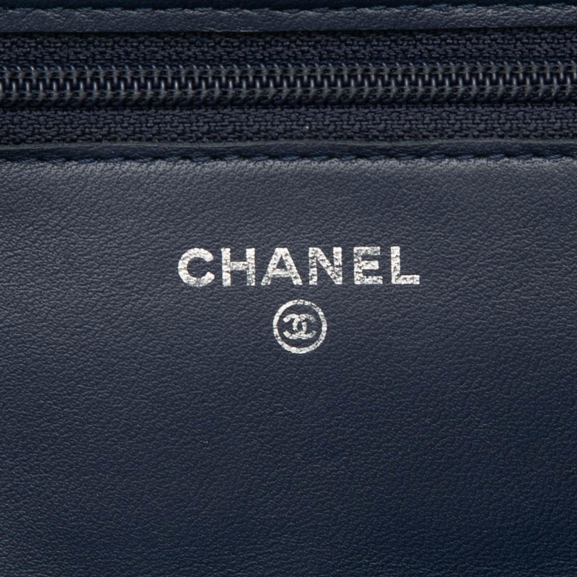 Chanel CC Quilted Lambskin Wallet On Chain