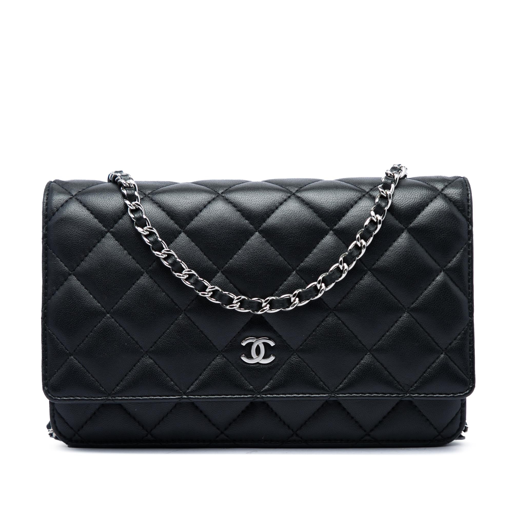 Chanel CC Quilted Lambskin Wallet On Chain