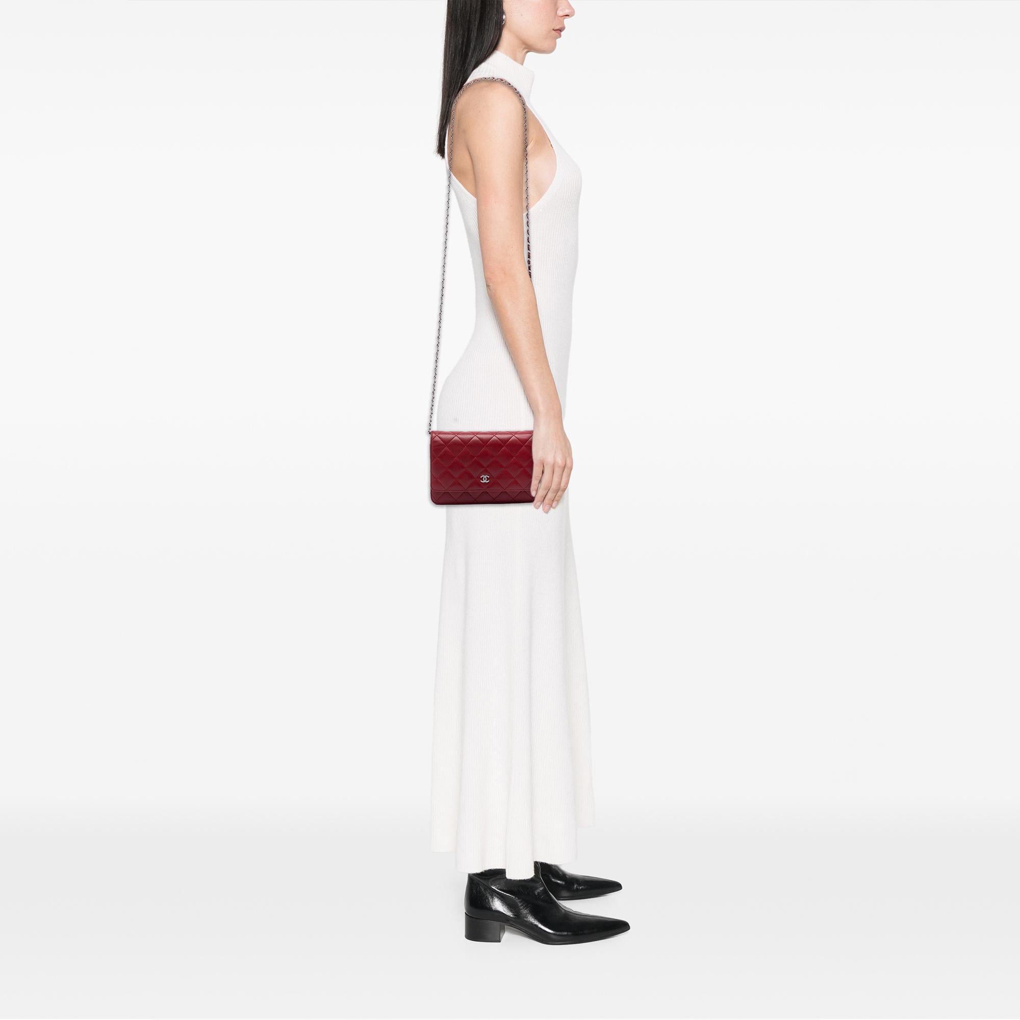 Chanel CC Quilted Lambskin Wallet on Chain