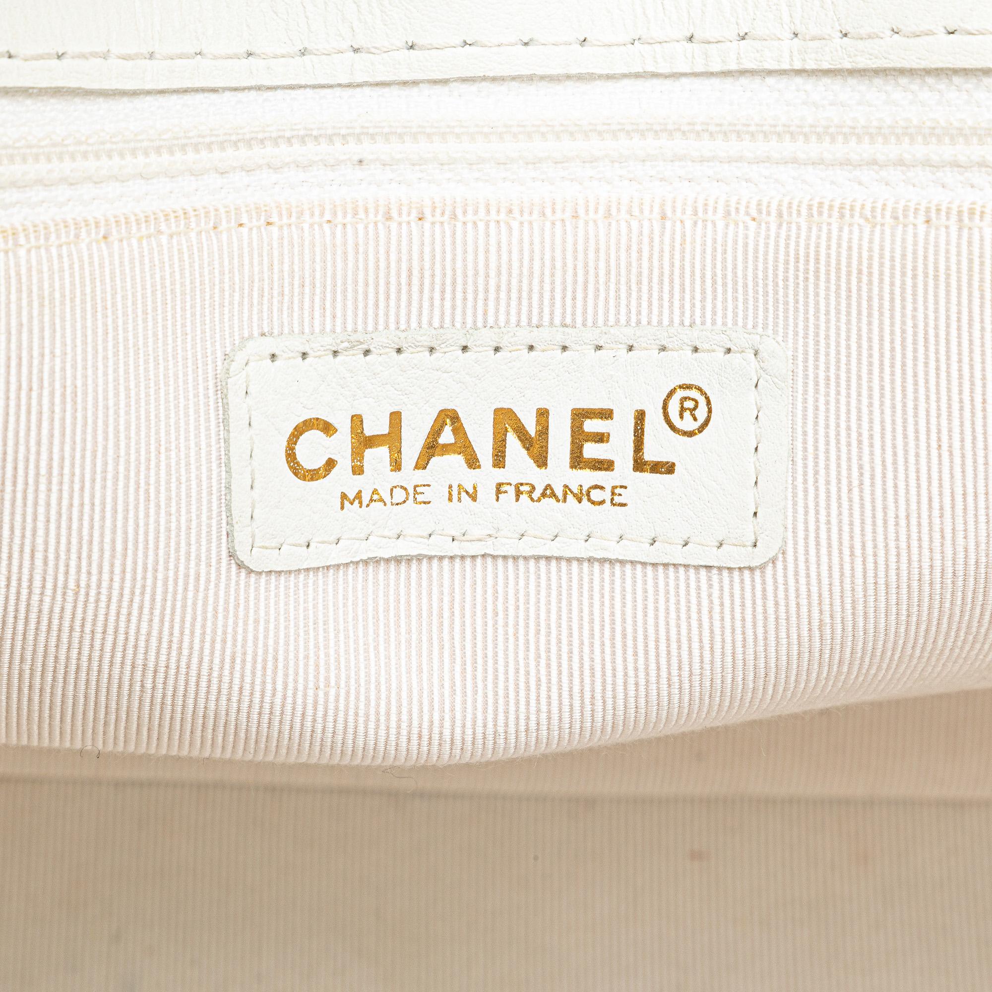 Chanel CC Quilted Lambskin Wild Stitch Tote