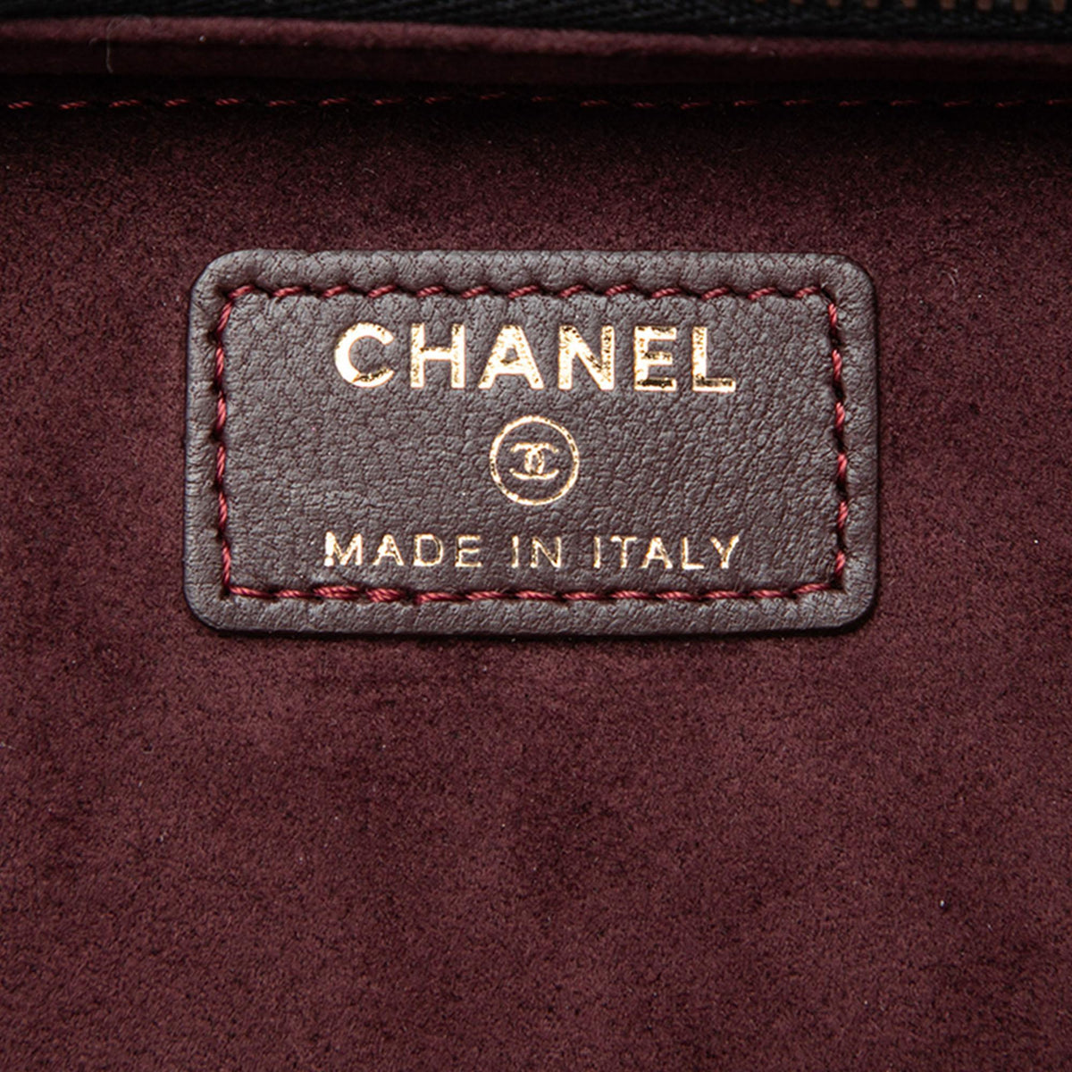 Chanel CC Quilted Lambskin Zip Around Jewelry Case