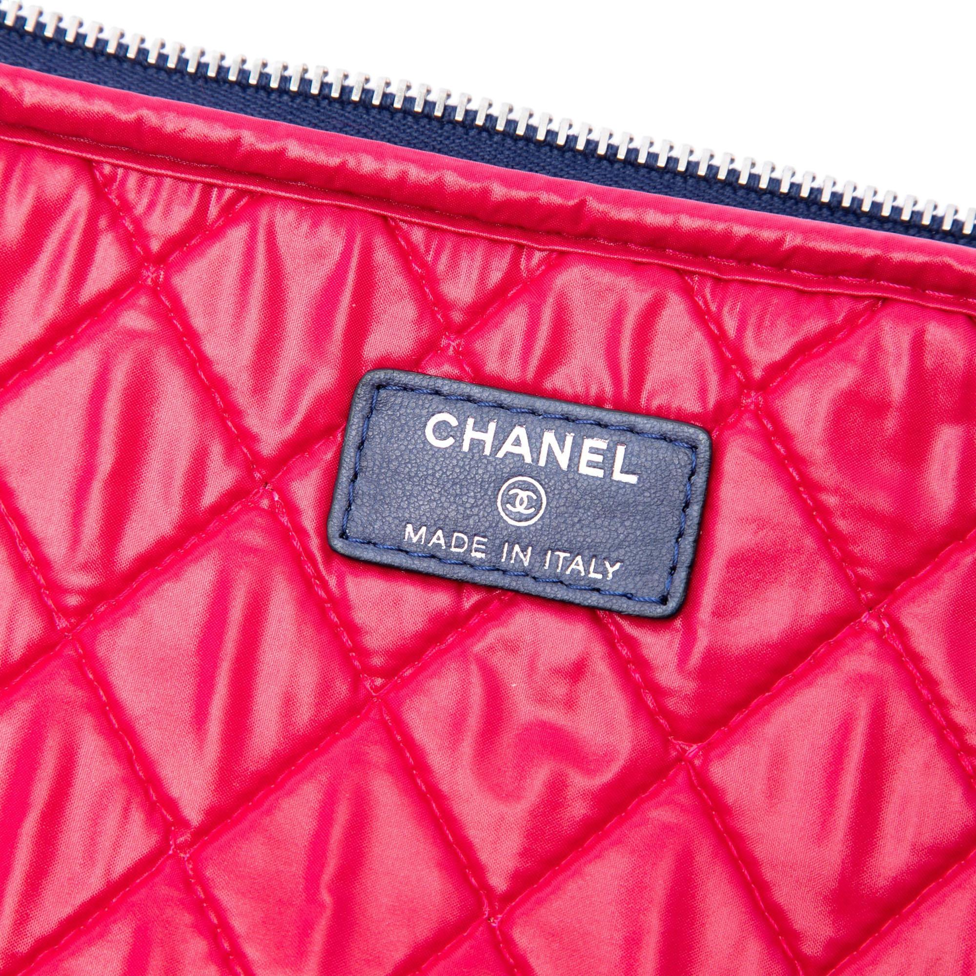 Chanel CC Quilted Nylon Laptop Case