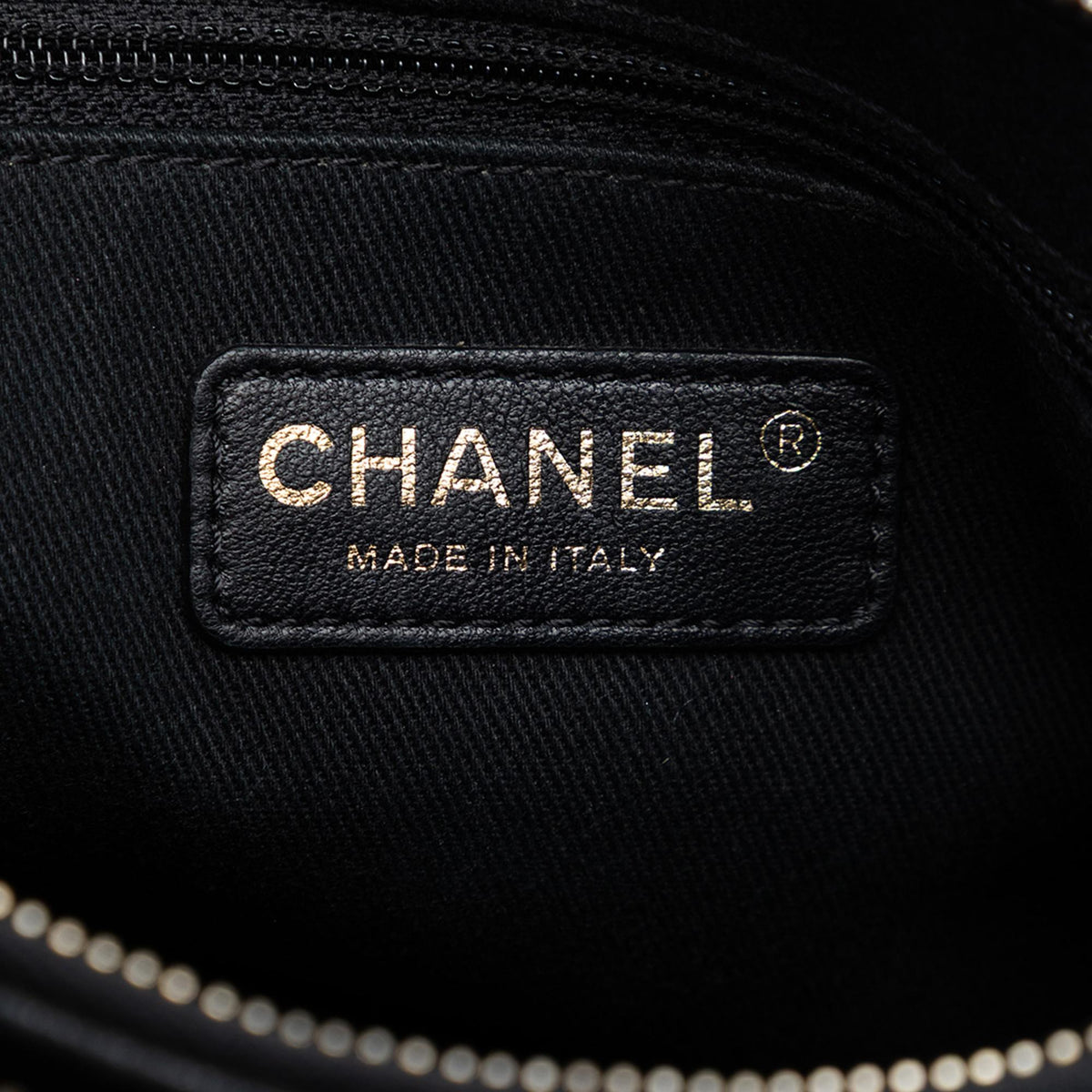 Chanel CC Quilted Patent Double Zip Camera Bag