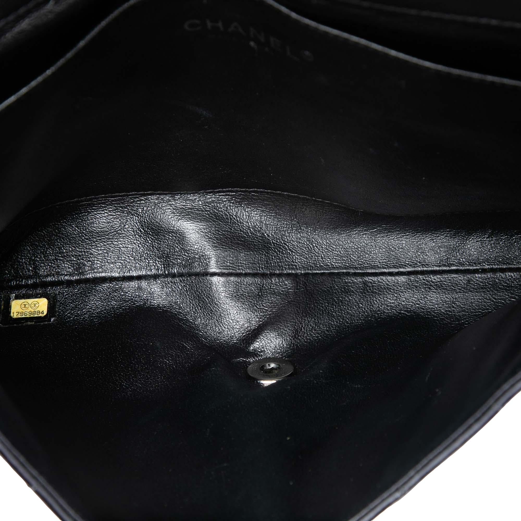 Chanel CC Quilted Patent Flap Clutch with Chain