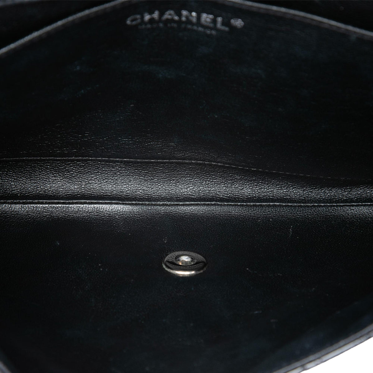 Chanel CC Quilted Patent Flap Clutch with Chain