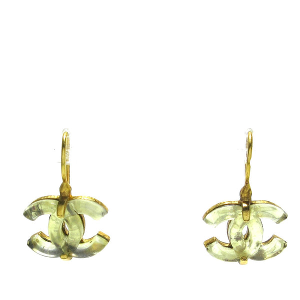 Chanel CC Resin Hook Earrings (SHG-aSiIdT)