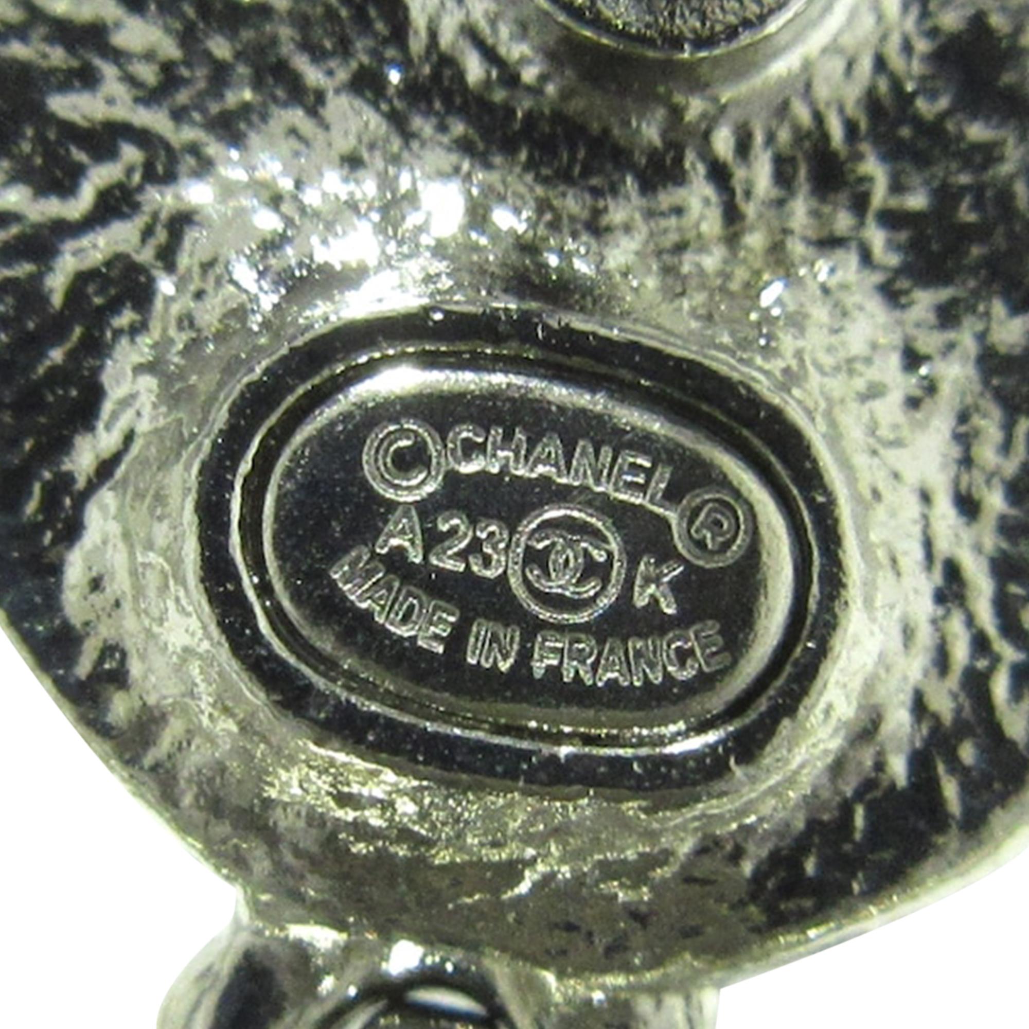 Chanel CC Rhinestone Star Dangling Push Back Earrings (SHG-OtRTvj)