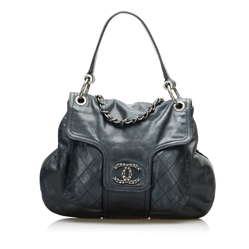 Chanel Black Leather Mini Full Flap Shoulder Bag Auction