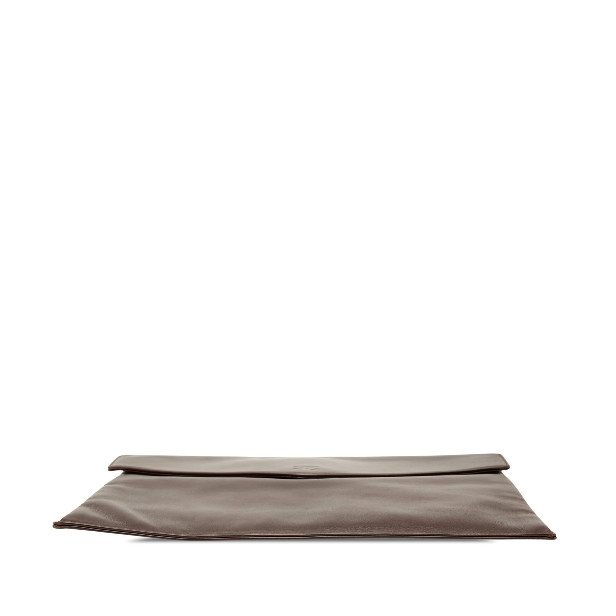 Chanel CC Smooth Calfskin Envelope Clutch