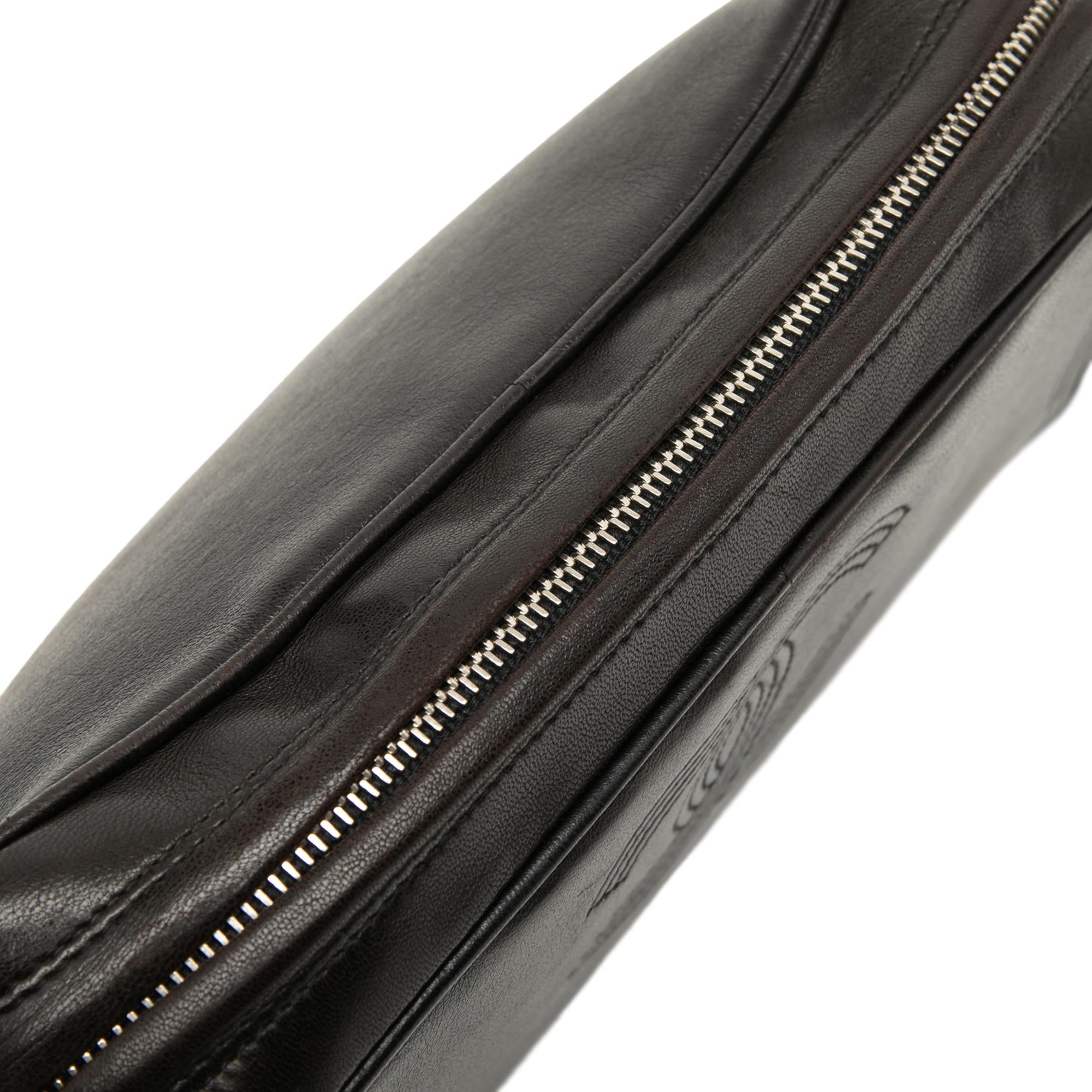 Chanel CC Stitched Lambskin Tassel Flap Crossbody