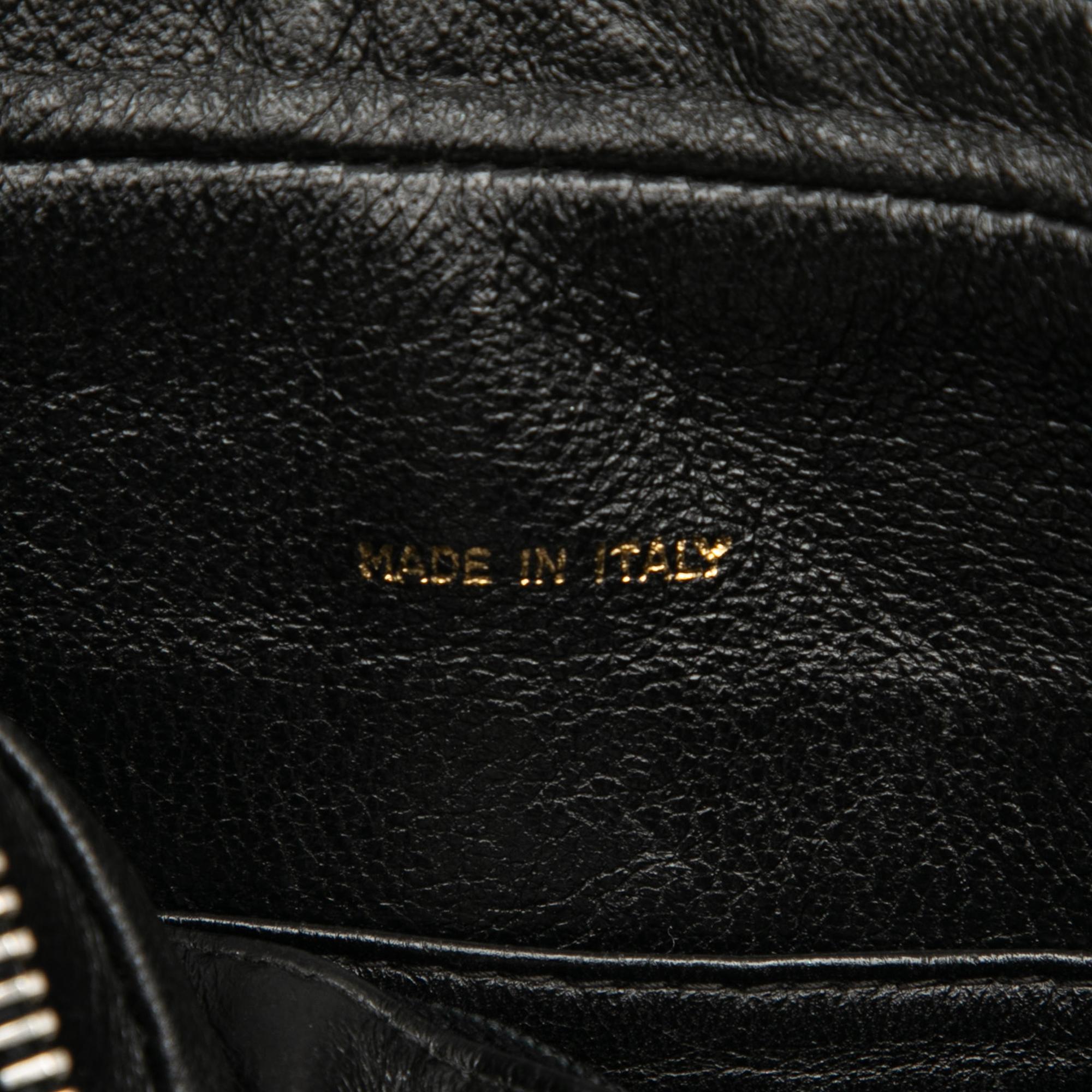 Chanel CC Stitched Lambskin Tassel Flap Crossbody
