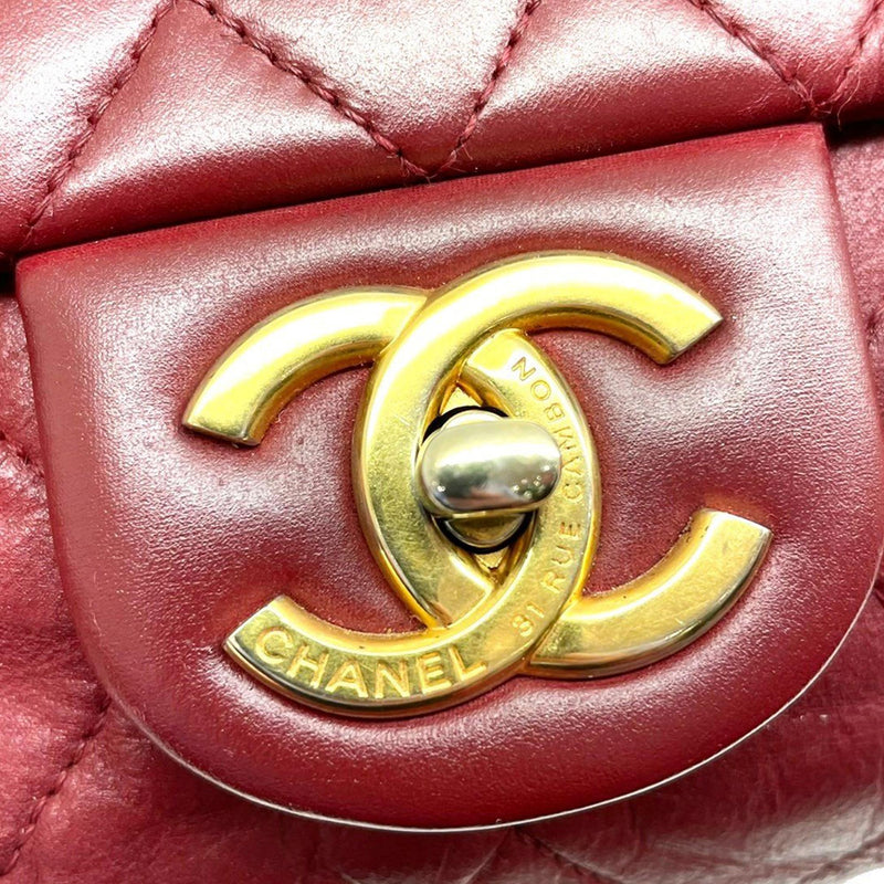 Chanel CC Timeless Lambskin Leather Single Flap Bag (SHG-29597) – LuxeDH