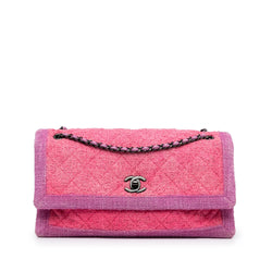 Chanel CC Tweed Shoulder Bag (SHG-8aH1NE)