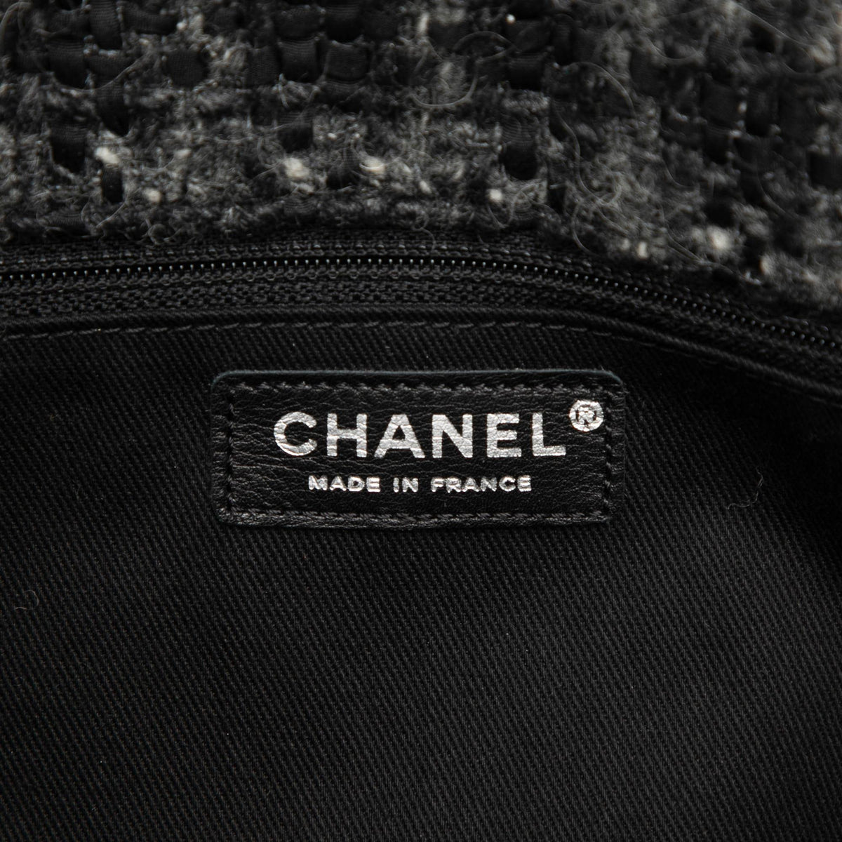 Chanel CC Tweed Top Handle Flap