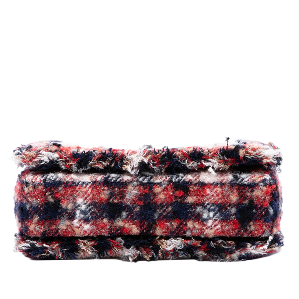 Chanel CC Tweed and Shearling Single Flap