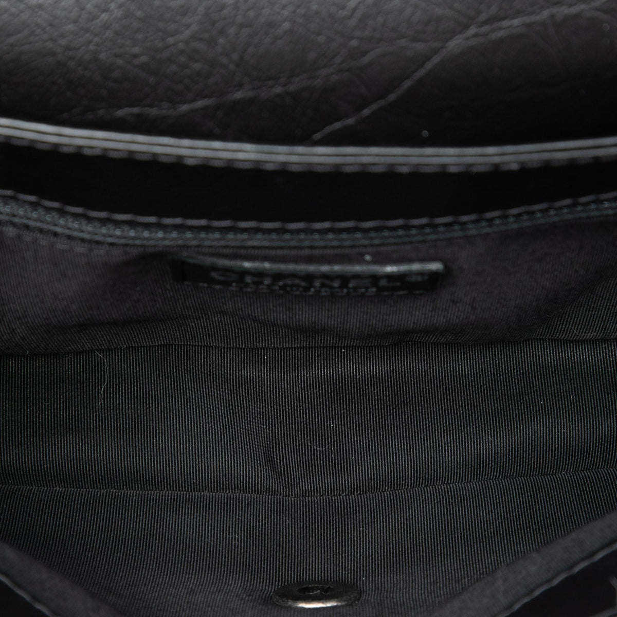 Chanel CC Tweed and Shearling Single Flap