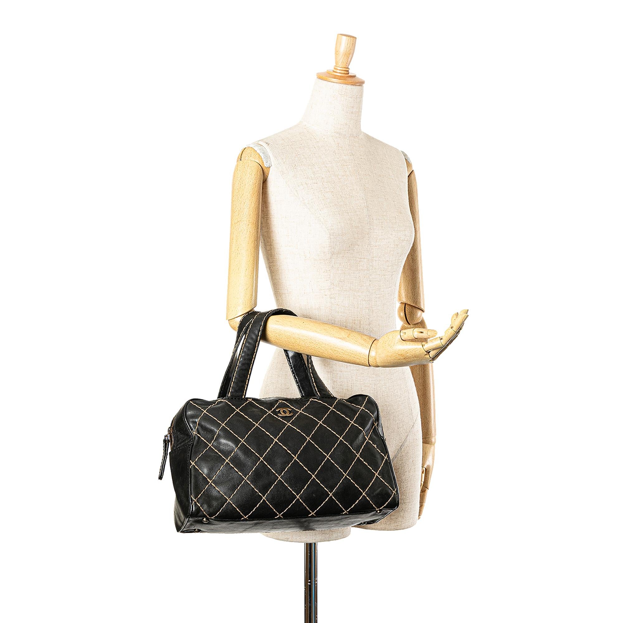 Chanel CC Wild Stitch Lambskin Handbag