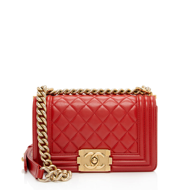 Chanel Calfskin Boy Small Flap Bag (SHF-OJg065)