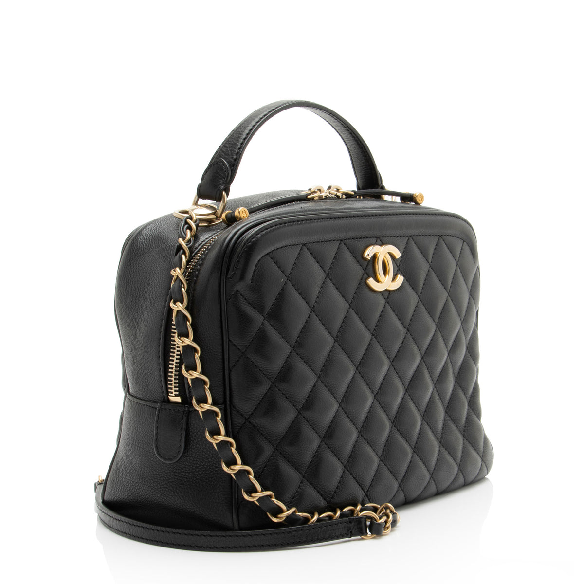 Chanel Calfskin CC Medium Vanity Case