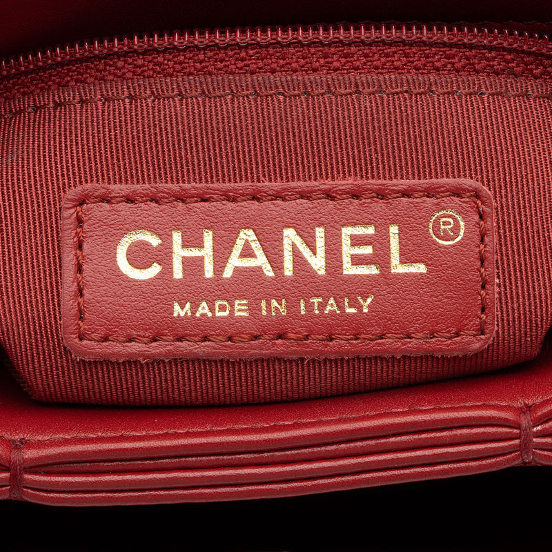 Chanel Calfskin Double Pocket Small Top Handle Bag (SHF-2K0IF5)
