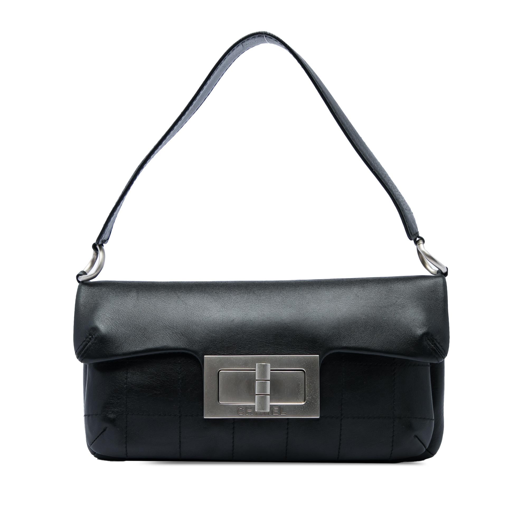 Chanel Calfskin Square Stitched Mademoiselle Shoulder Bag