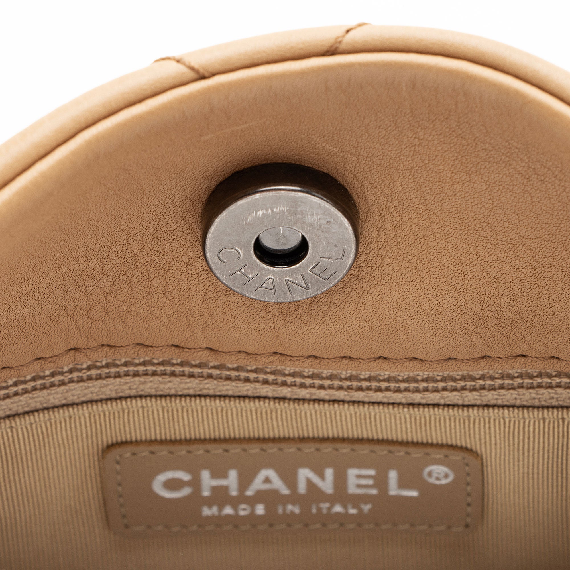 Chanel Calfskin Stitched Double Zip Hobo