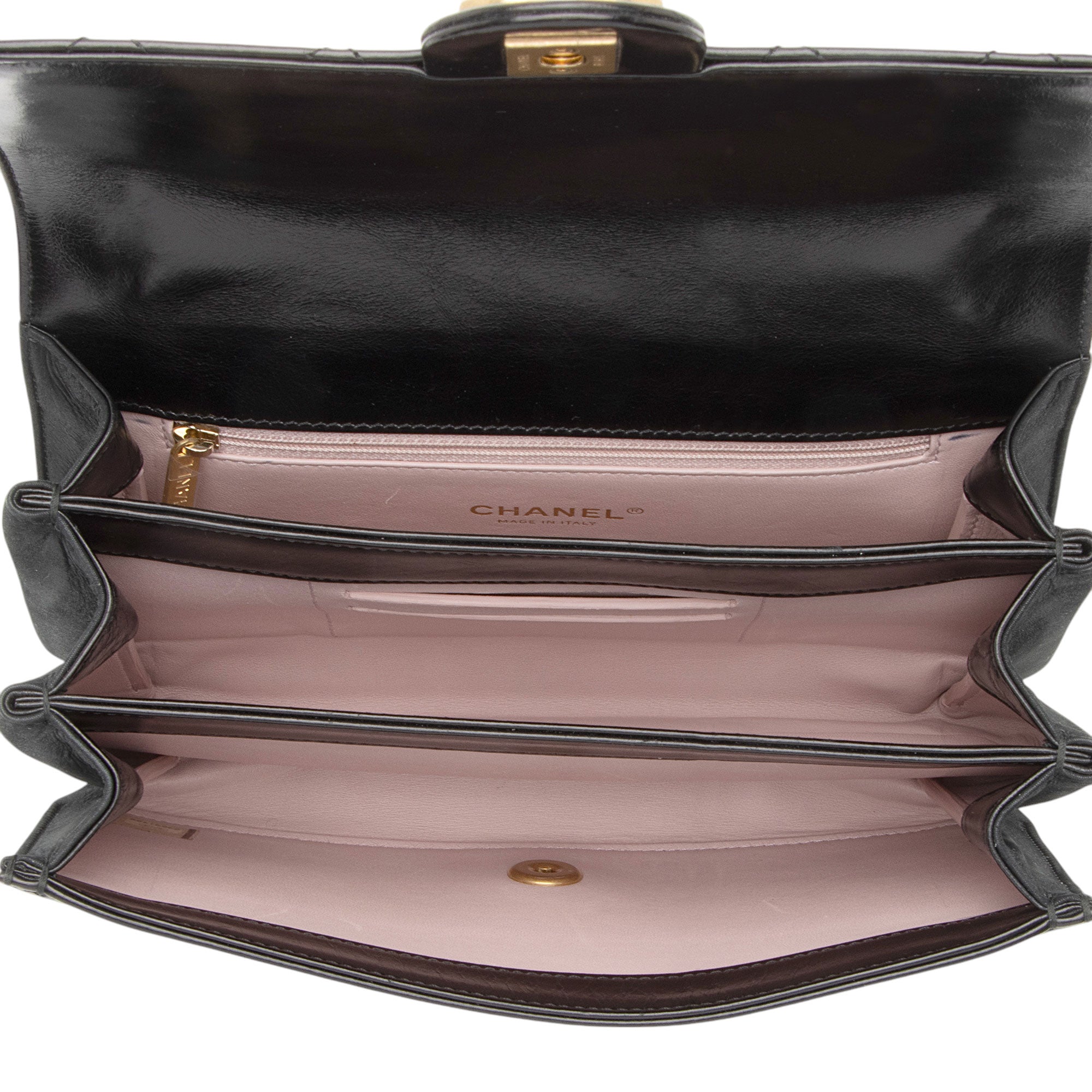 Chanel Calfskin Straight Line Small Flap Bag (SHF-6VRqD4)