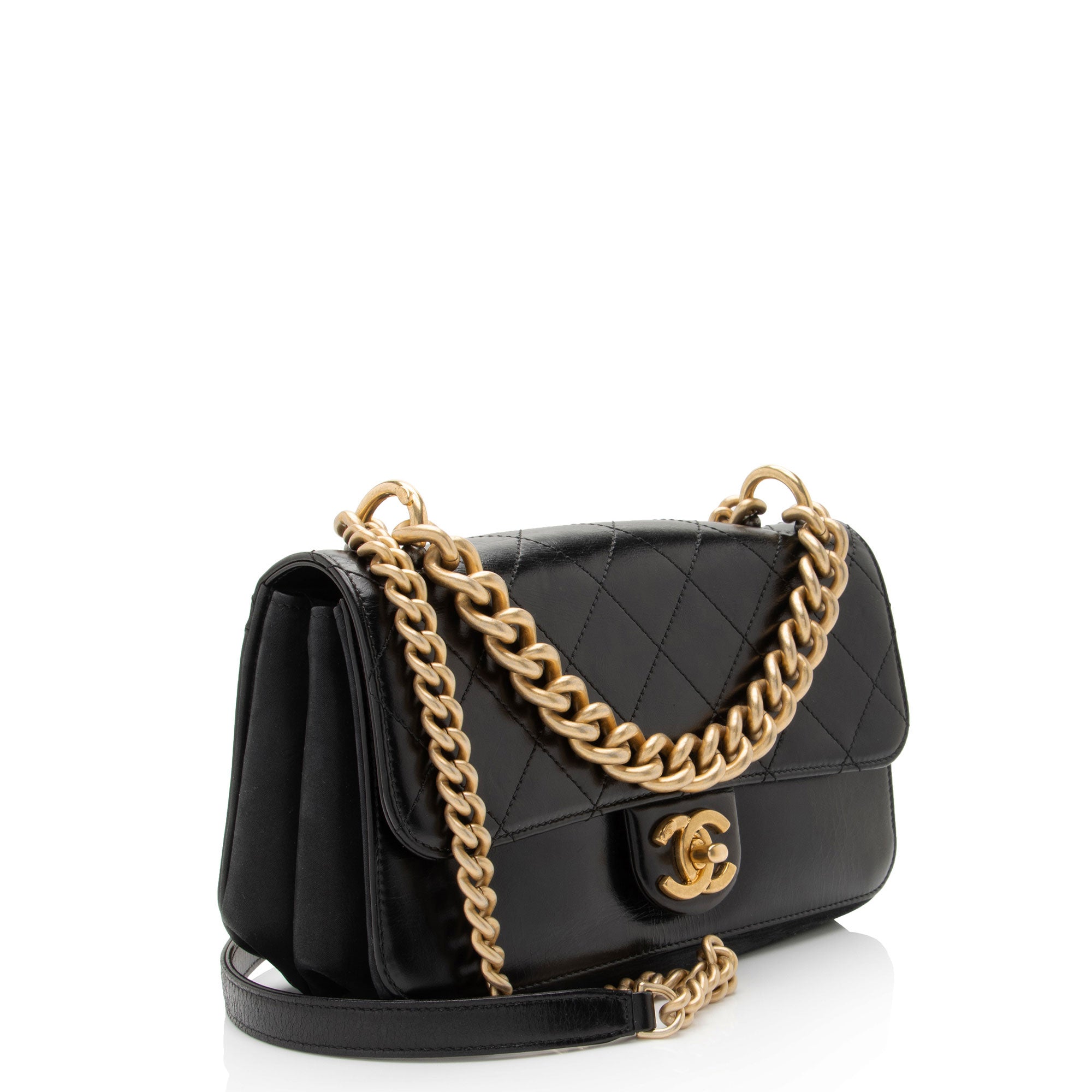 Chanel Calfskin Straight Line Small Flap Bag (SHF-6VRqD4)