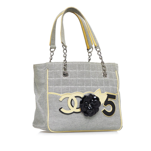 Chanel Camellia CC Choco Bar No. 5 Shoulder Bag (SHG-0fG30s)