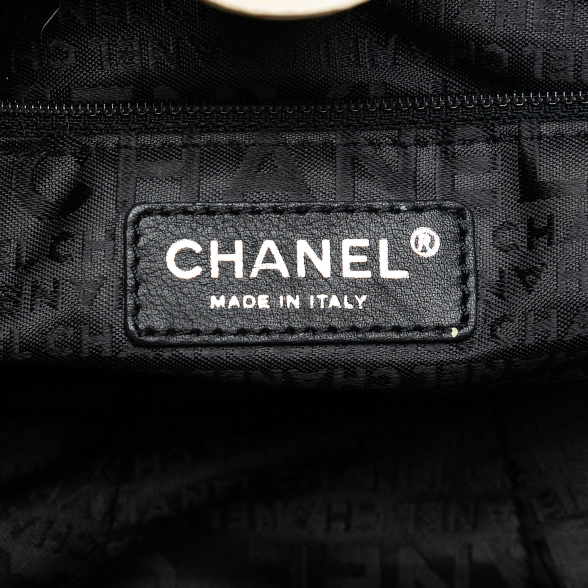 Chanel Camellia Canvas Coco Ball Tote