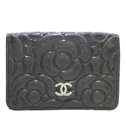 Chanel Camellia Goatskin Trifold Wallet (SHG-aIF3CD)