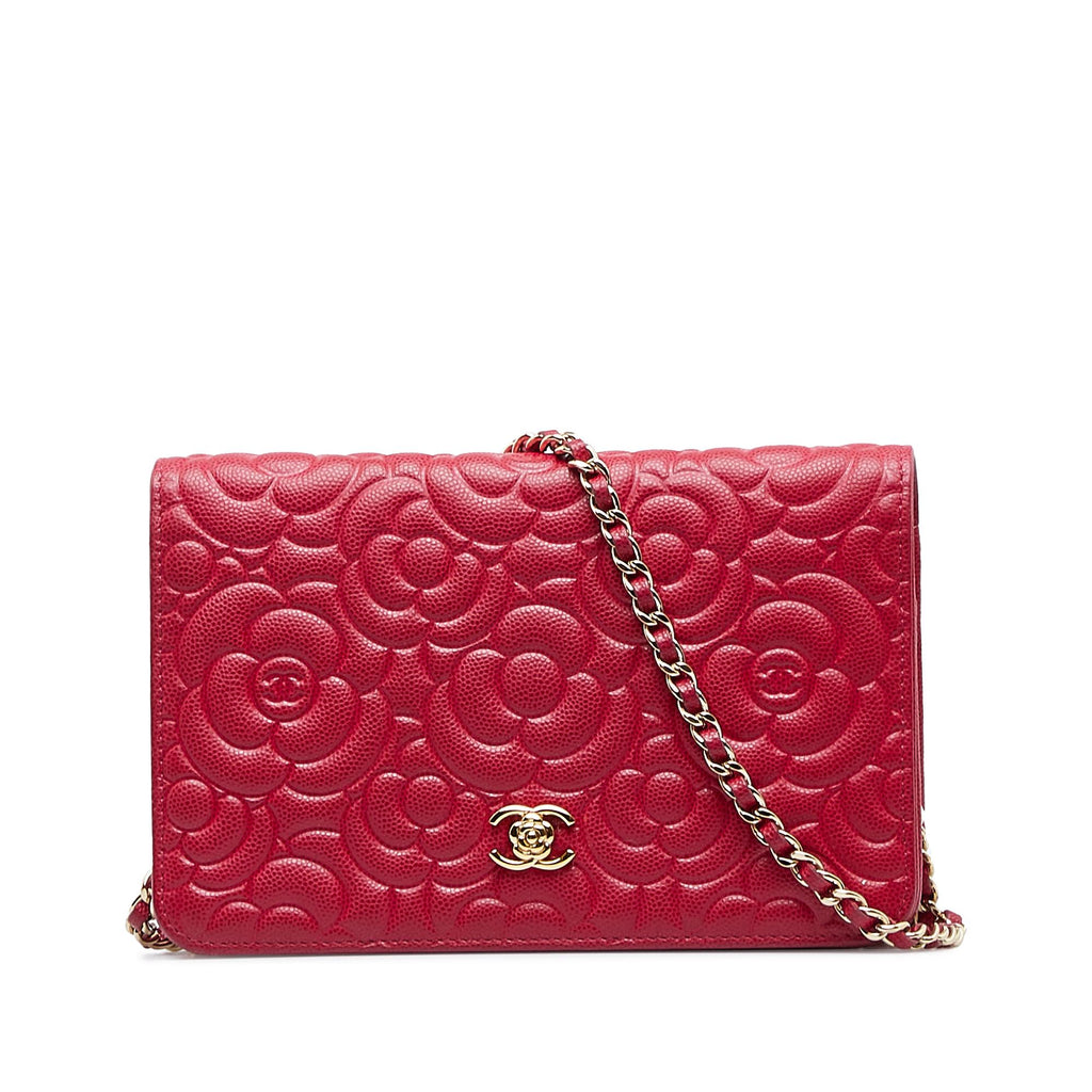 Chanel Camellia Zip Around Wallet (SHG-S4iHUM) – LuxeDH