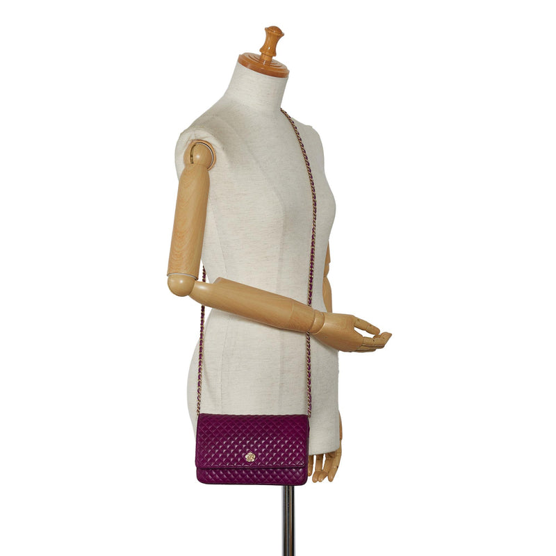 chanel camellia wallet on chain