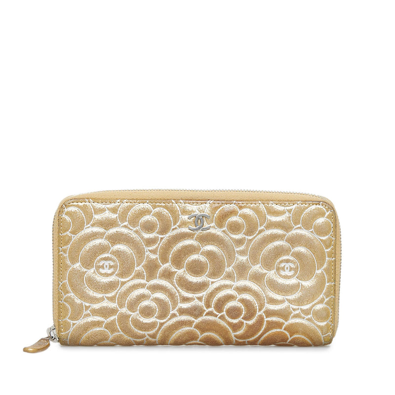 Udelukke Arabiske Sarabo kaskade Chanel Camellia Zip Around Wallet (SHG-S4iHUM) – LuxeDH
