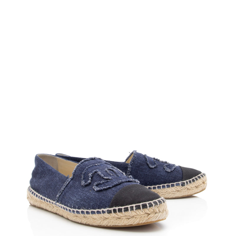 Chanel Denim CC Espadrilles - 10 / 40 – LuxeDH