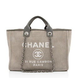 chanel deauville tote large size