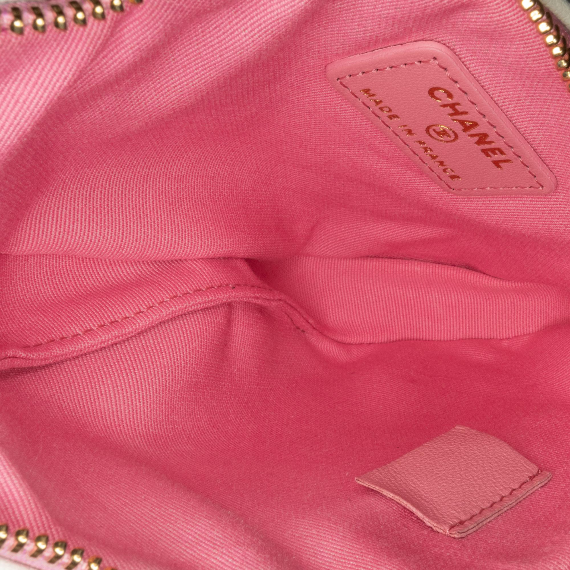 Chanel Canvas Tennis Racket Mirror and Crossbody Set (SHG-UFGDNQ)