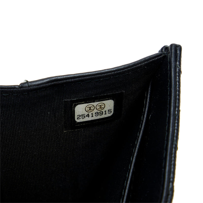 Chanel boy clearance trifold wallet