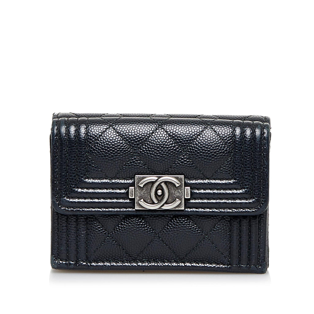 chanel small leather wallet