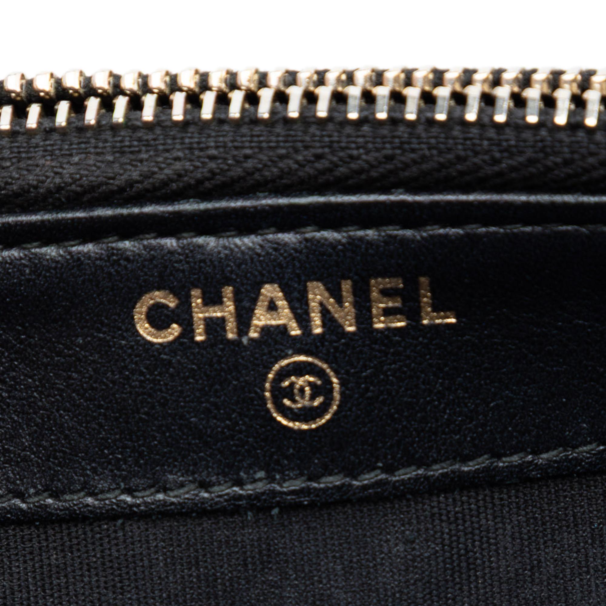 Chanel Caviar CC Filigree Clutch with Chain