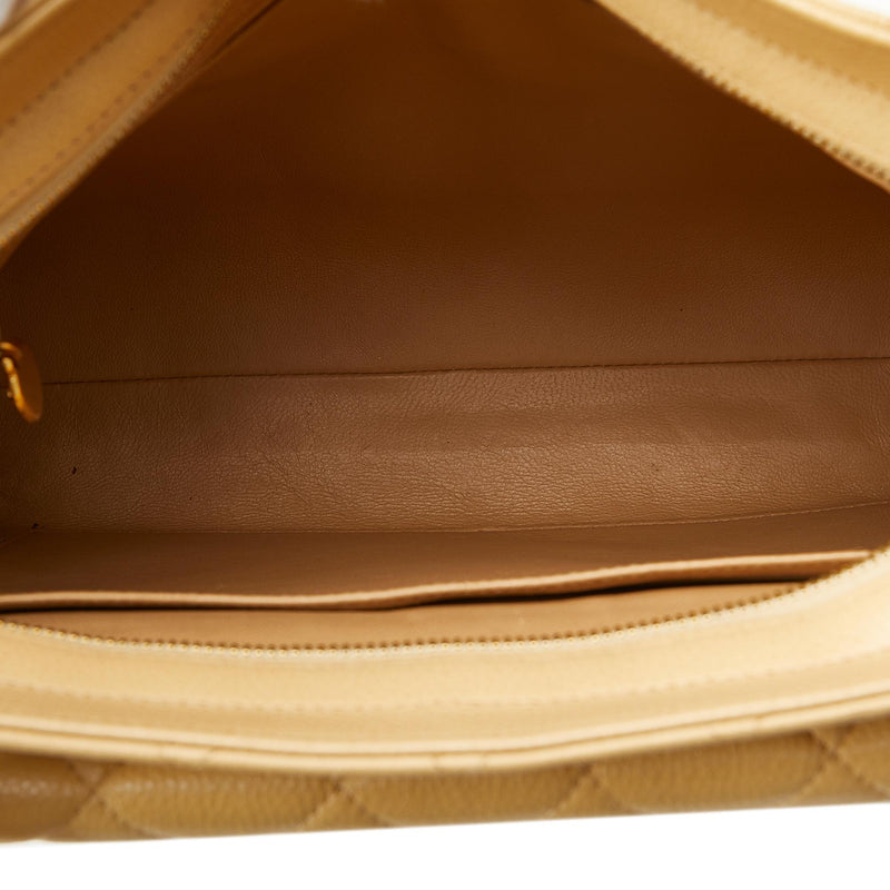 Chanel Caviar Front Pocket Shoulder Bag (SHG-pwata3)