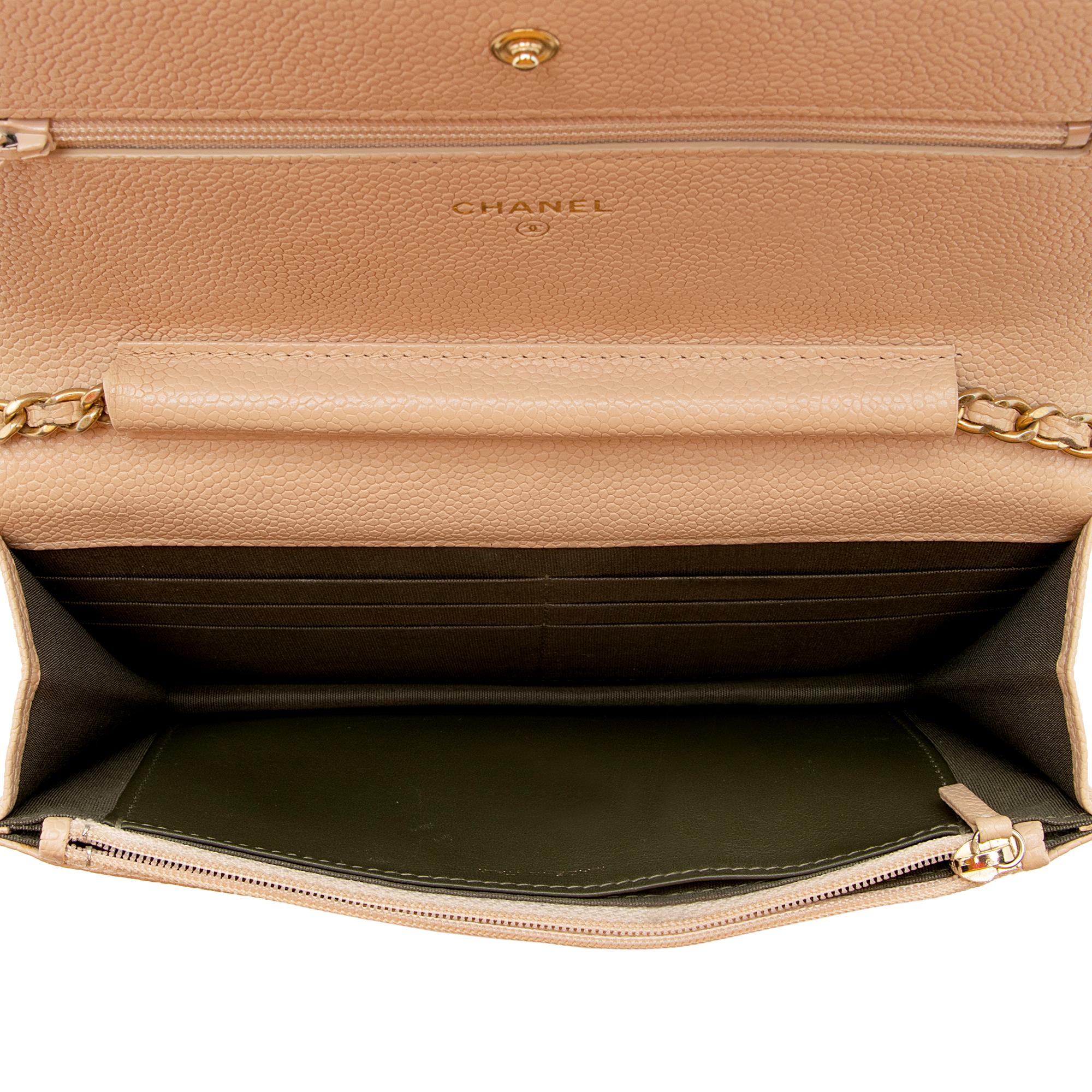 Chanel Caviar Leather Boy Wallet on Chain Bag (SHF-22356)