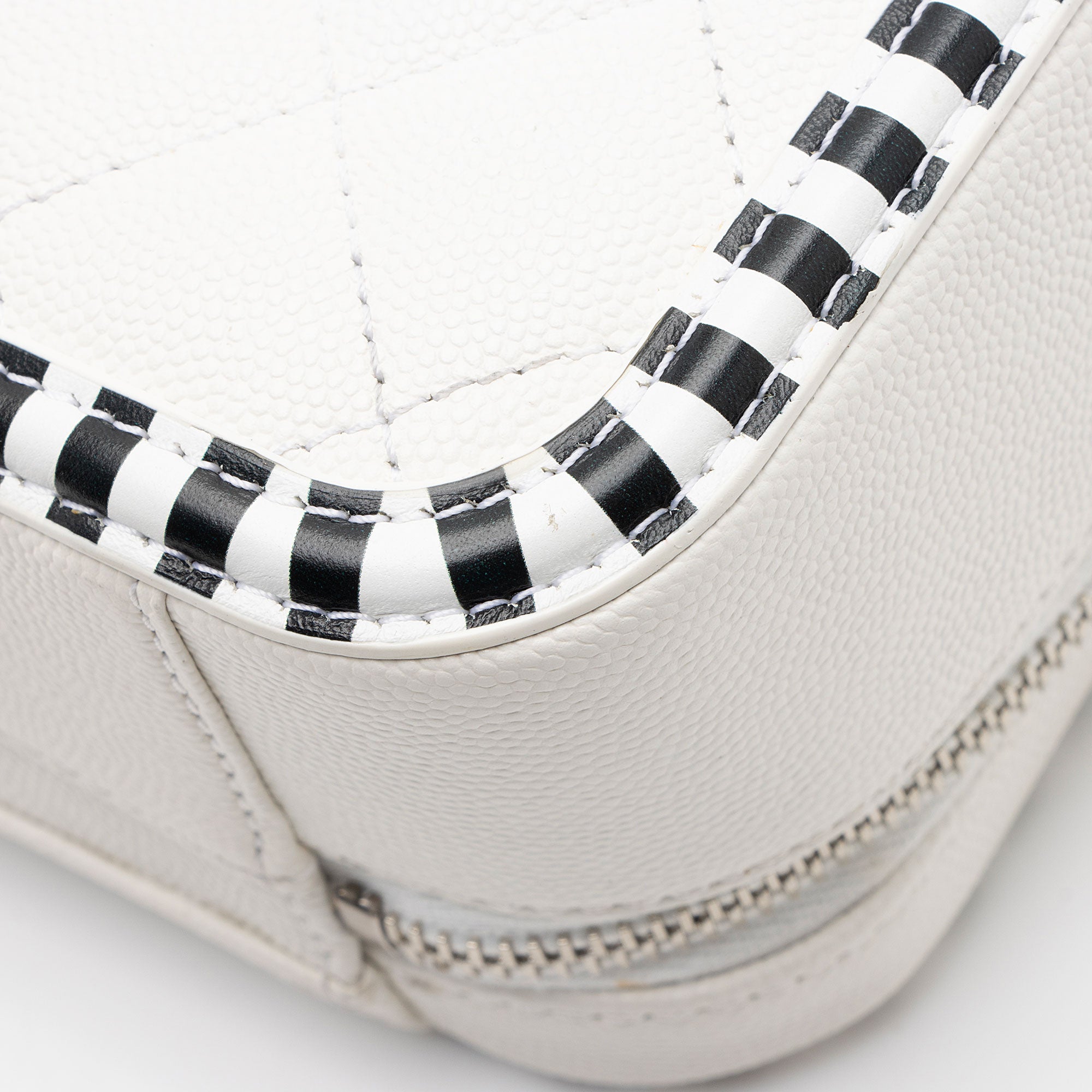 Chanel Caviar Leather CC Filigree Medium Vanity Case